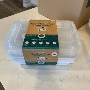 Simply Green New Never Used Meal Prep BPA Dishwasher Safe Containers